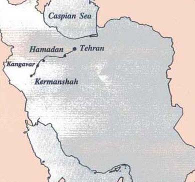 Kangavar Map